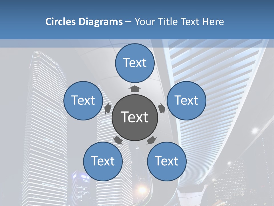 Shanghai Dynamic Vehicle PowerPoint Template