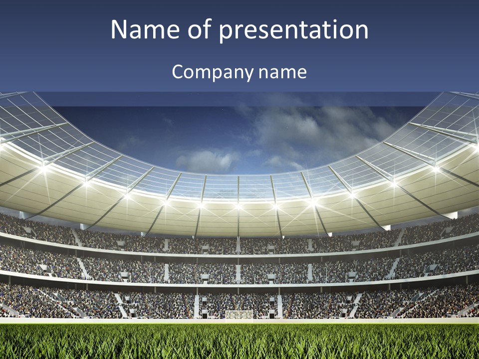 Seat Mood Arena PowerPoint Template
