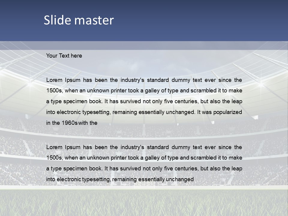 Seat Mood Arena PowerPoint Template