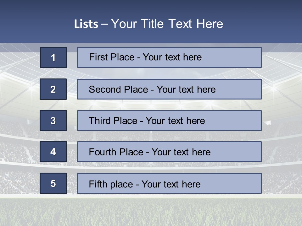 Seat Mood Arena PowerPoint Template