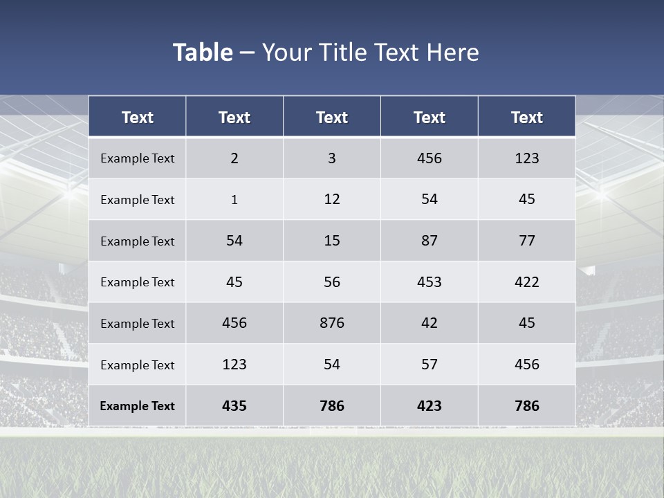 Seat Mood Arena PowerPoint Template