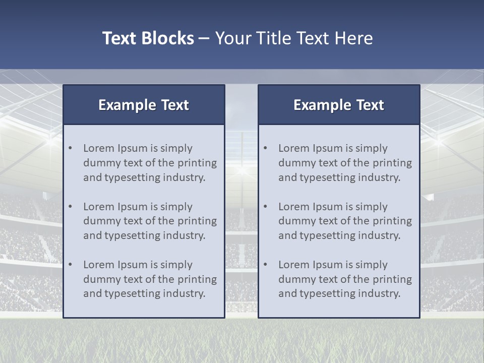 Seat Mood Arena PowerPoint Template