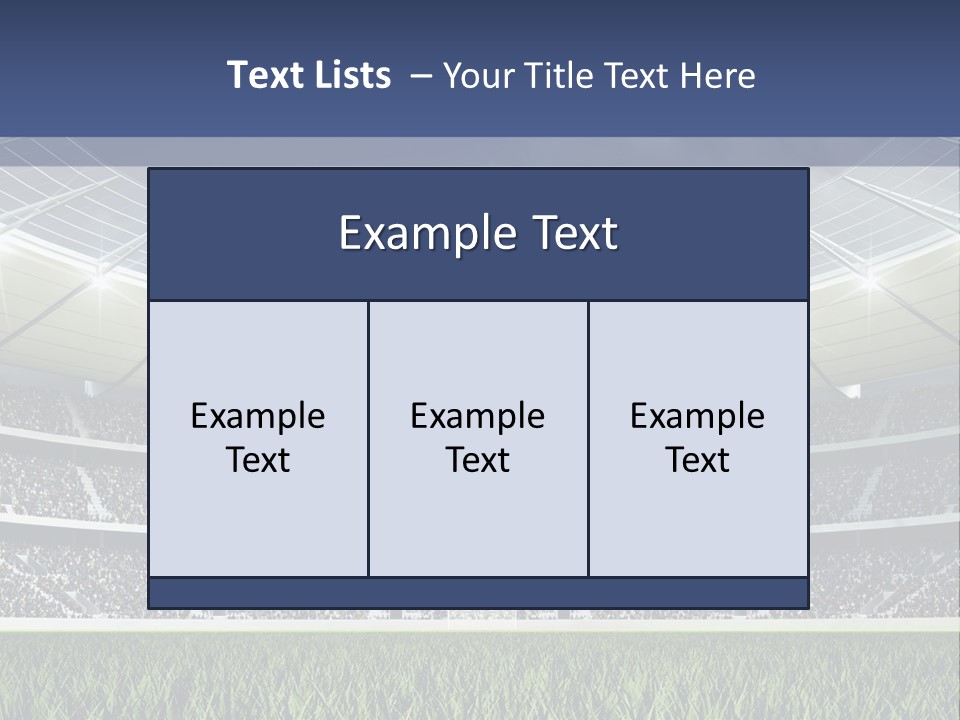 Seat Mood Arena PowerPoint Template