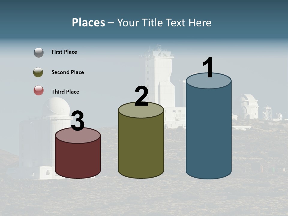 Heaven Volcano Blue PowerPoint Template