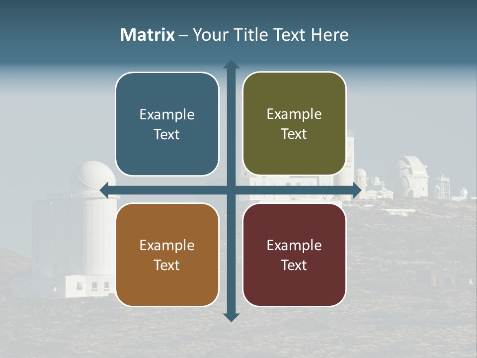 Heaven Volcano Blue PowerPoint Template