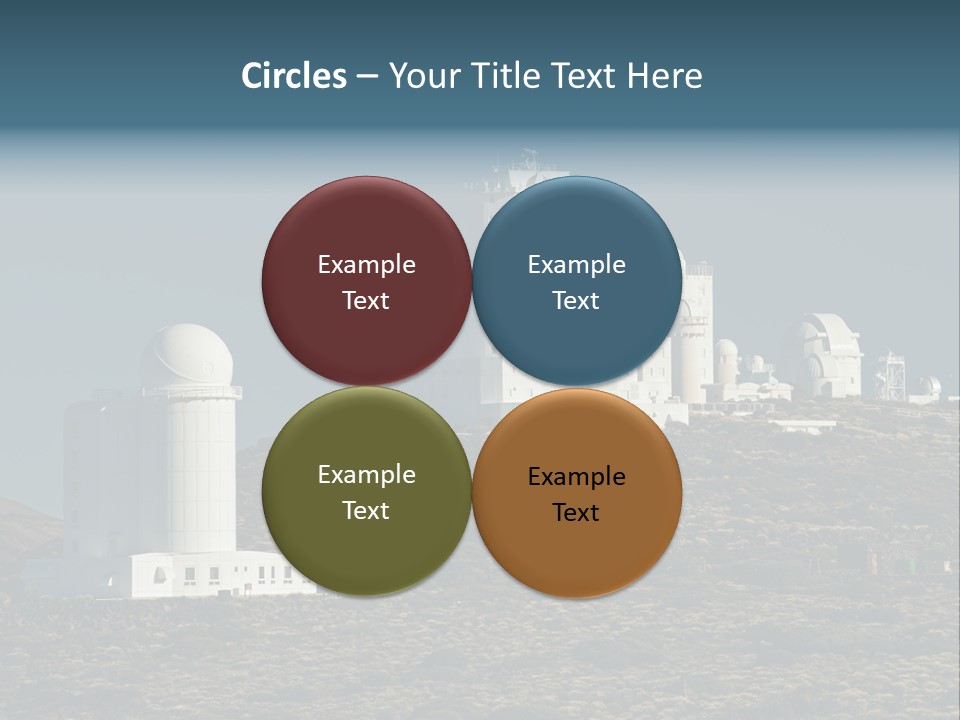 Heaven Volcano Blue PowerPoint Template