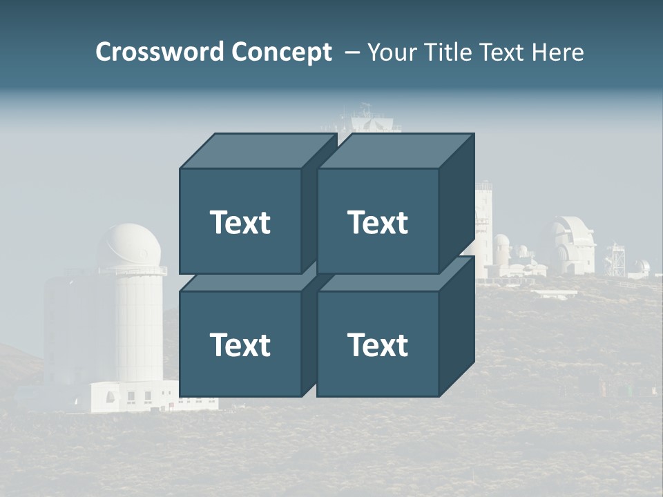 Heaven Volcano Blue PowerPoint Template