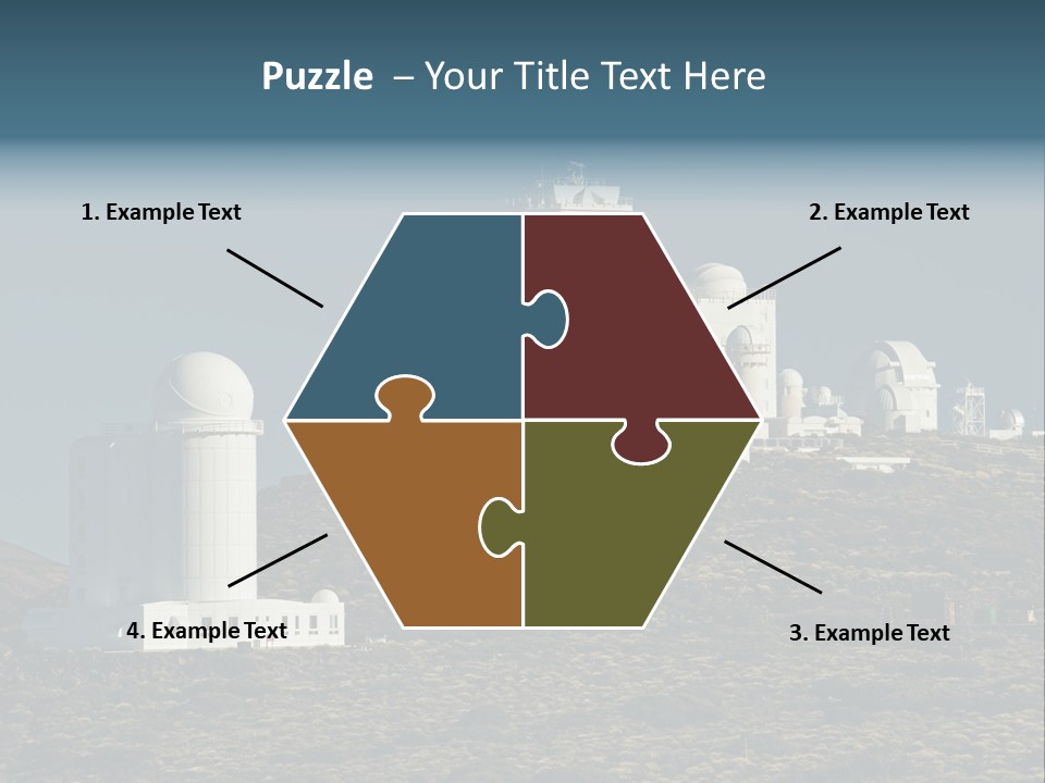 Heaven Volcano Blue PowerPoint Template