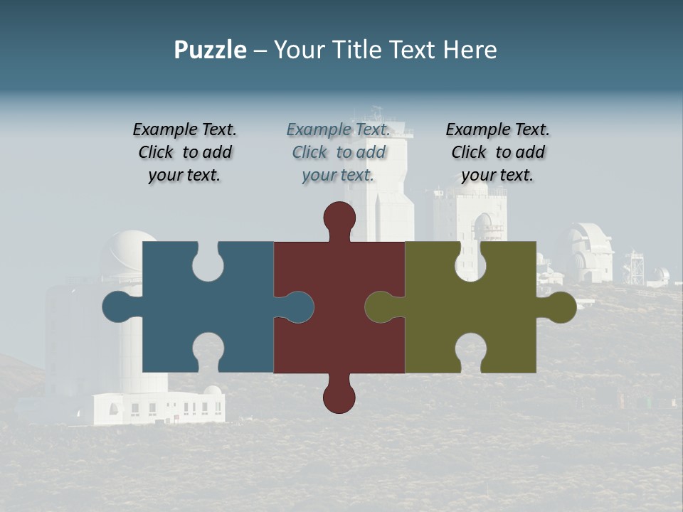 Heaven Volcano Blue PowerPoint Template