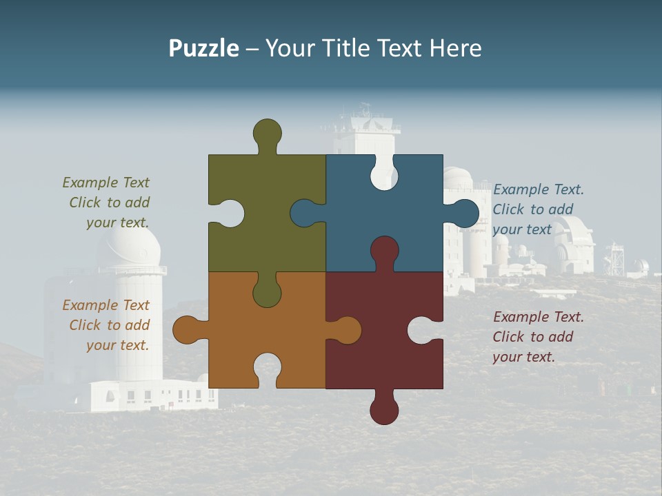 Heaven Volcano Blue PowerPoint Template