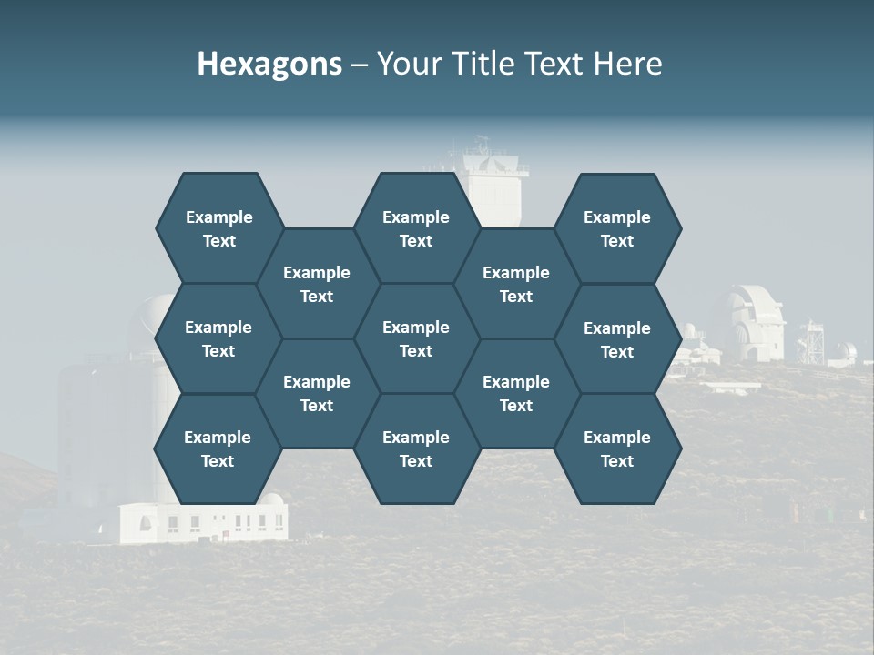 Heaven Volcano Blue PowerPoint Template