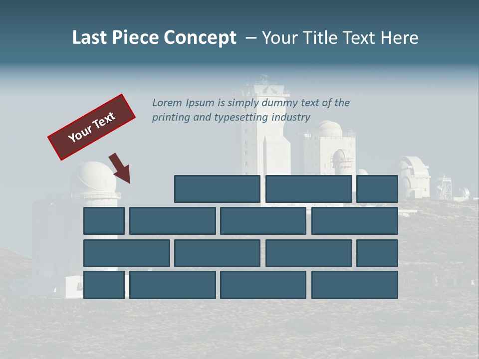 Heaven Volcano Blue PowerPoint Template