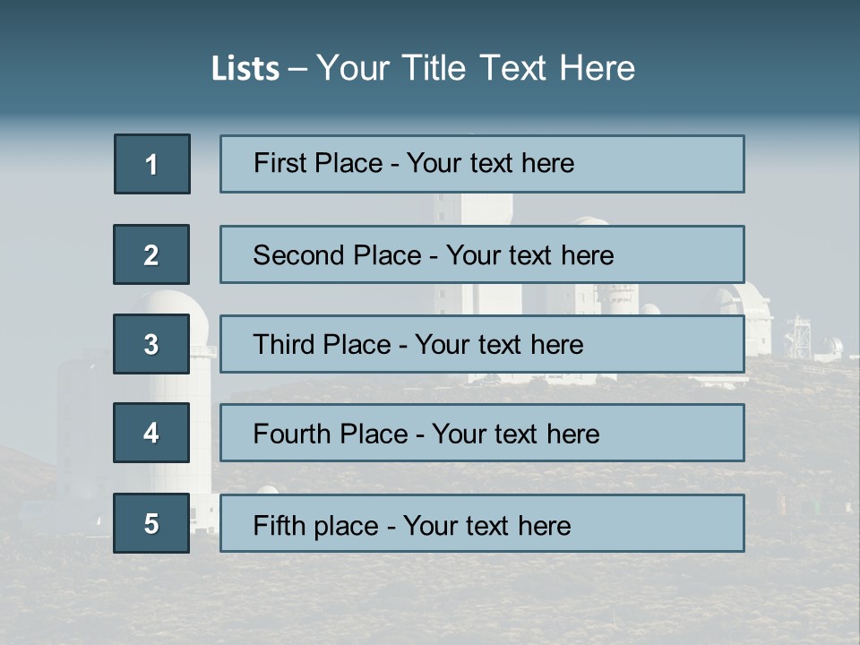 Heaven Volcano Blue PowerPoint Template