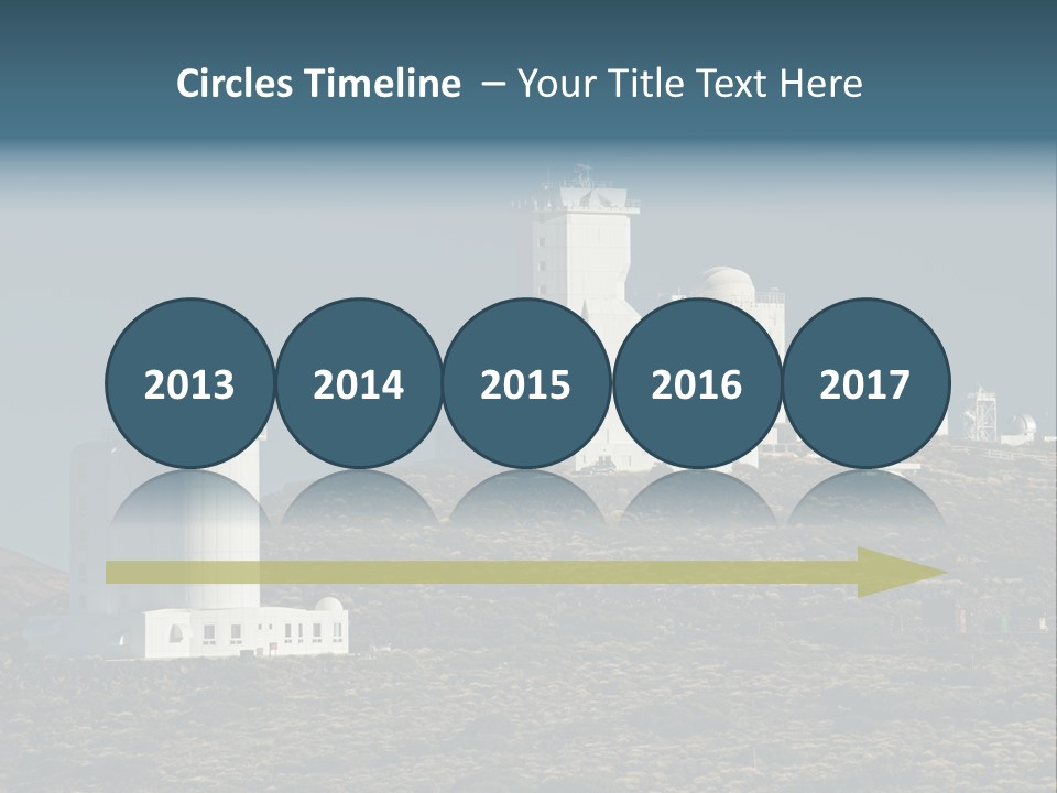 Heaven Volcano Blue PowerPoint Template