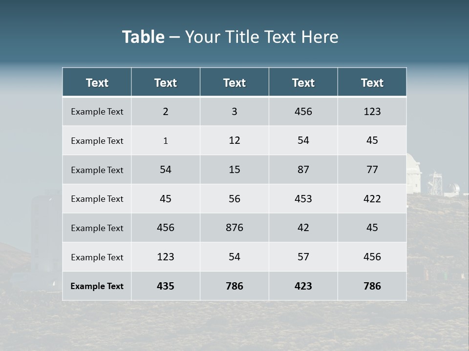 Heaven Volcano Blue PowerPoint Template