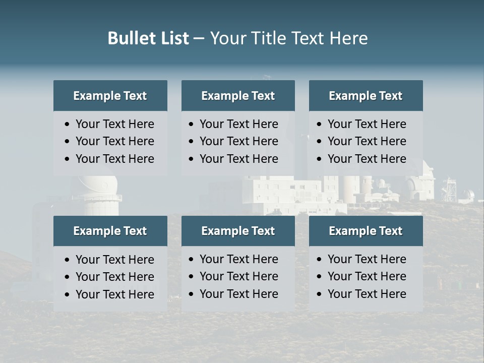 Heaven Volcano Blue PowerPoint Template