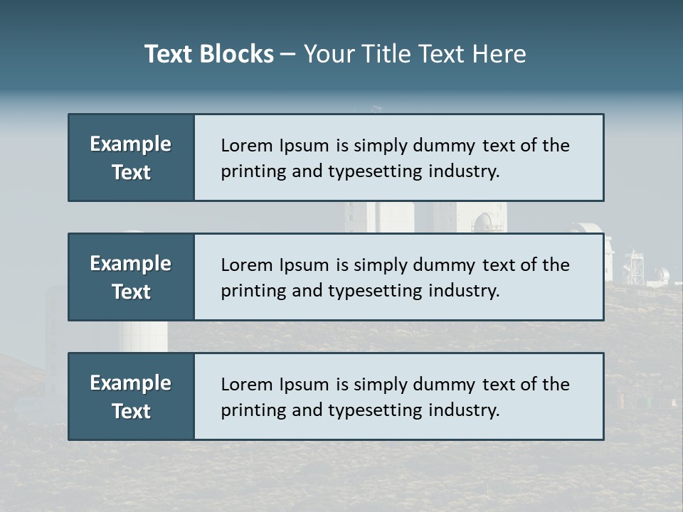 Heaven Volcano Blue PowerPoint Template