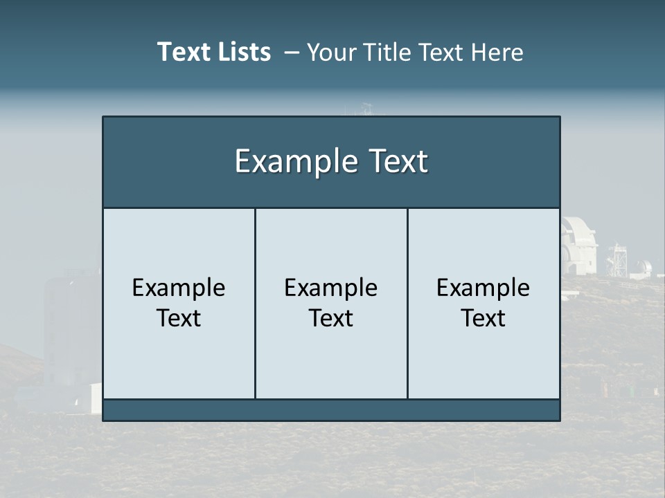 Heaven Volcano Blue PowerPoint Template