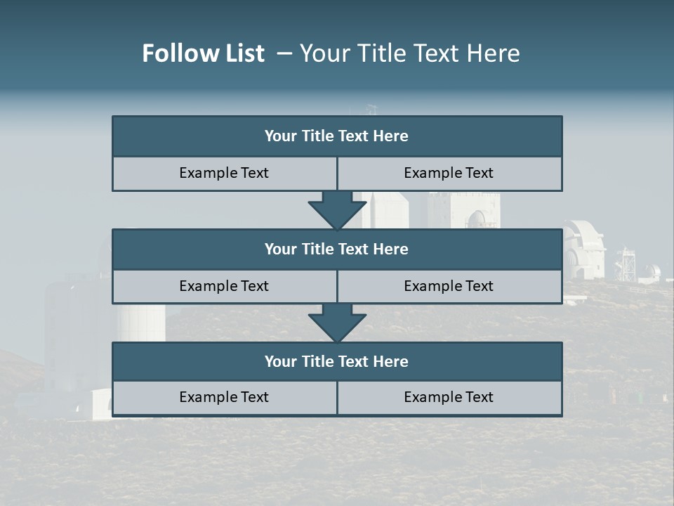 Heaven Volcano Blue PowerPoint Template