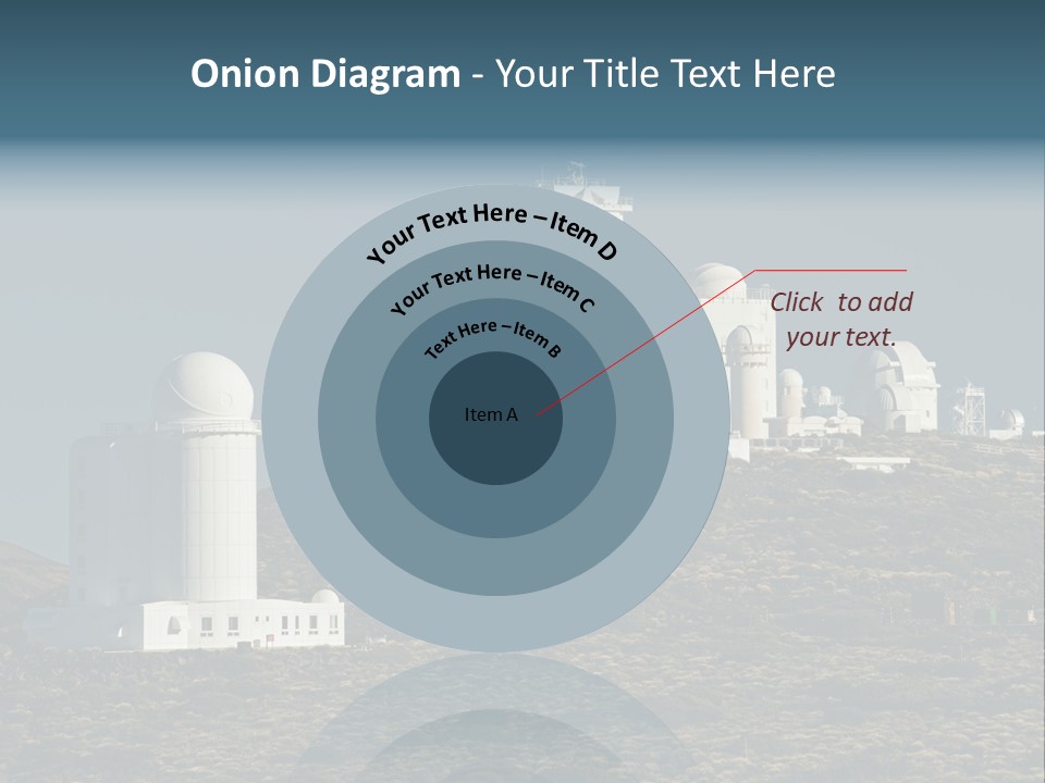 Heaven Volcano Blue PowerPoint Template