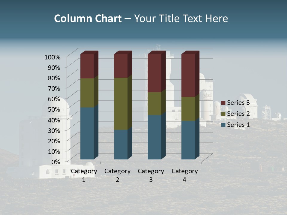 Heaven Volcano Blue PowerPoint Template