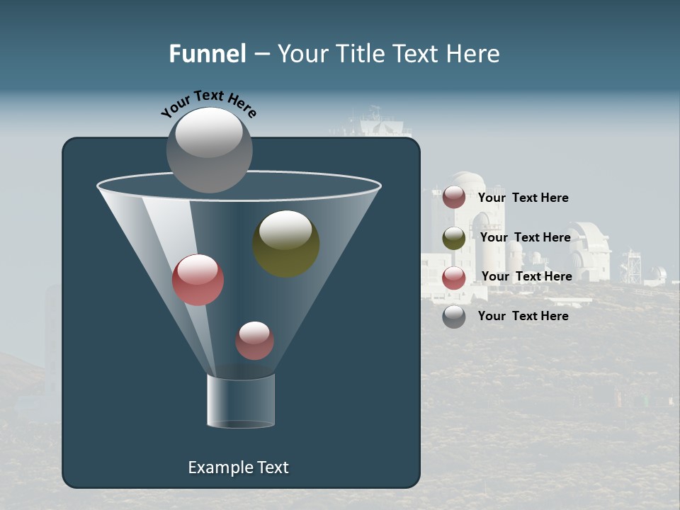 Heaven Volcano Blue PowerPoint Template