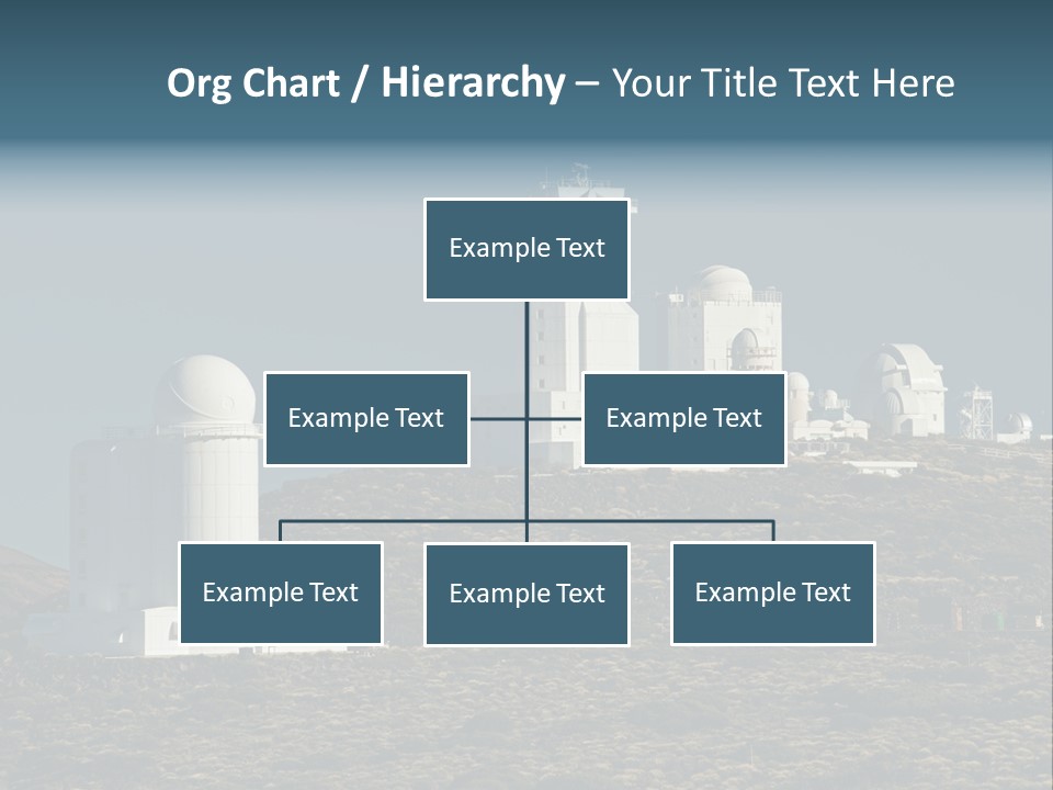 Heaven Volcano Blue PowerPoint Template