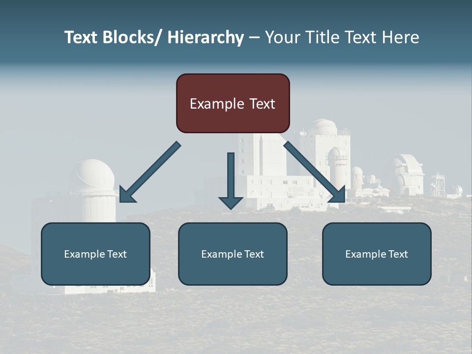 Heaven Volcano Blue PowerPoint Template