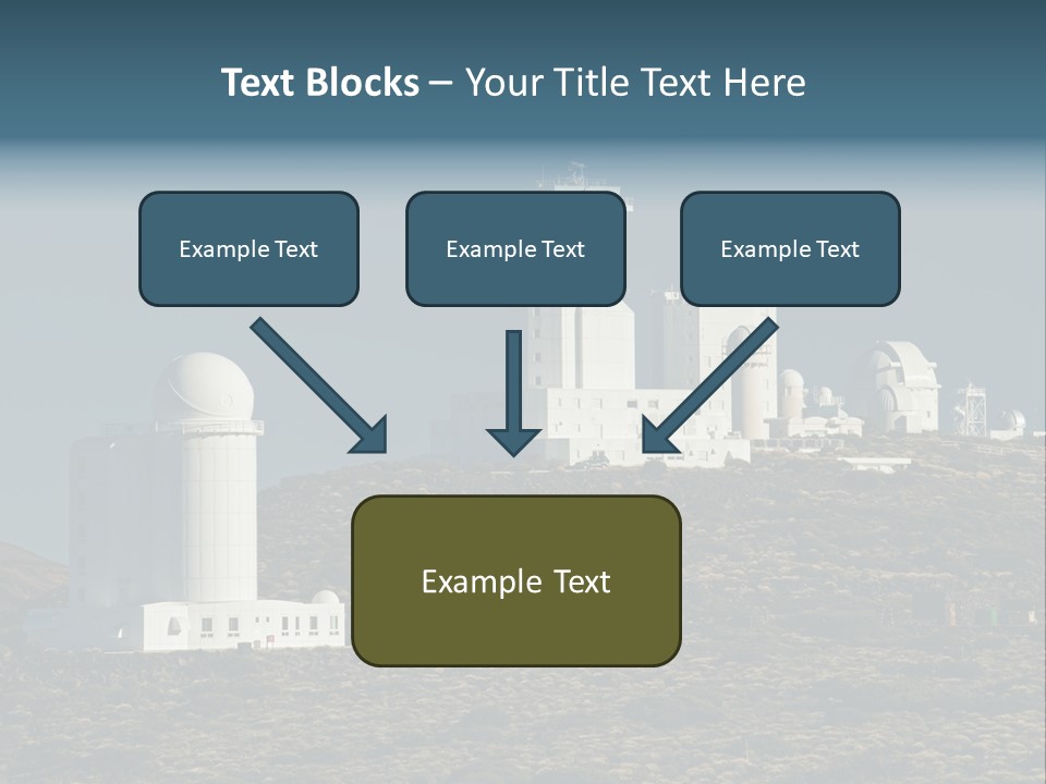 Heaven Volcano Blue PowerPoint Template
