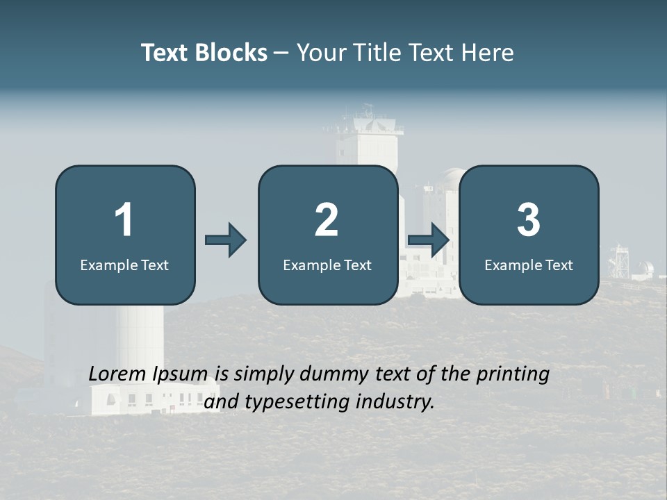 Heaven Volcano Blue PowerPoint Template