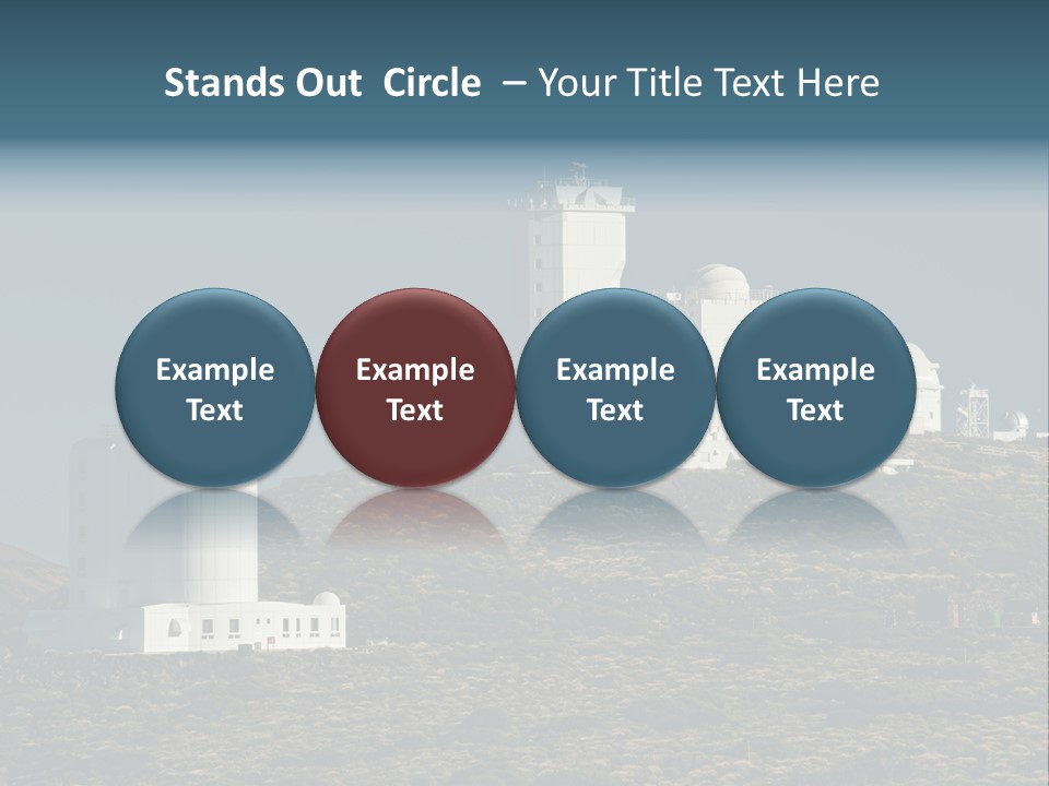 Heaven Volcano Blue PowerPoint Template