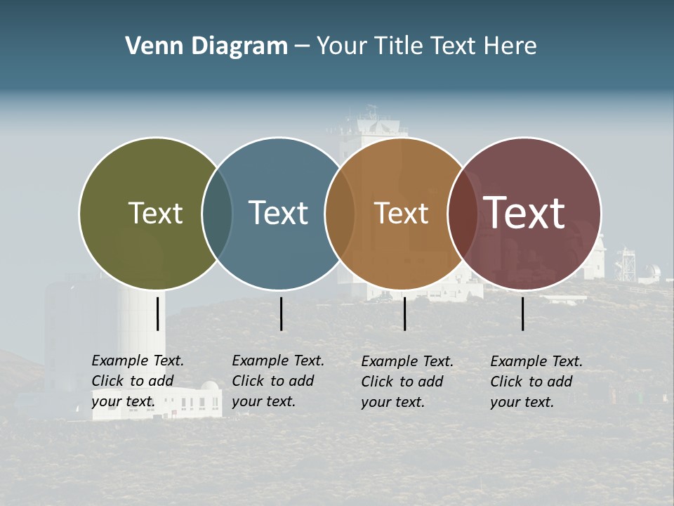 Heaven Volcano Blue PowerPoint Template