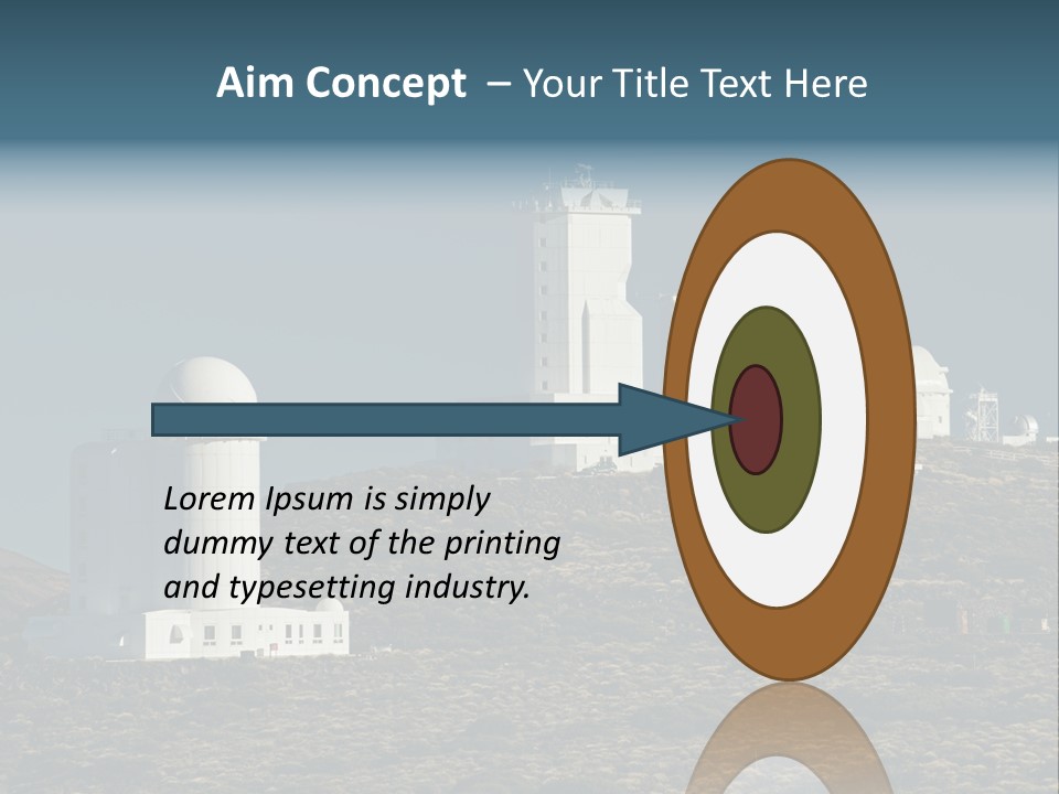 Heaven Volcano Blue PowerPoint Template