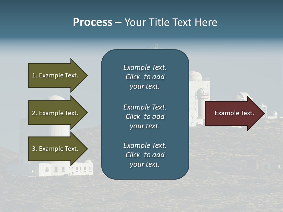 Heaven Volcano Blue PowerPoint Template