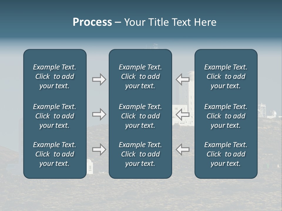 Heaven Volcano Blue PowerPoint Template
