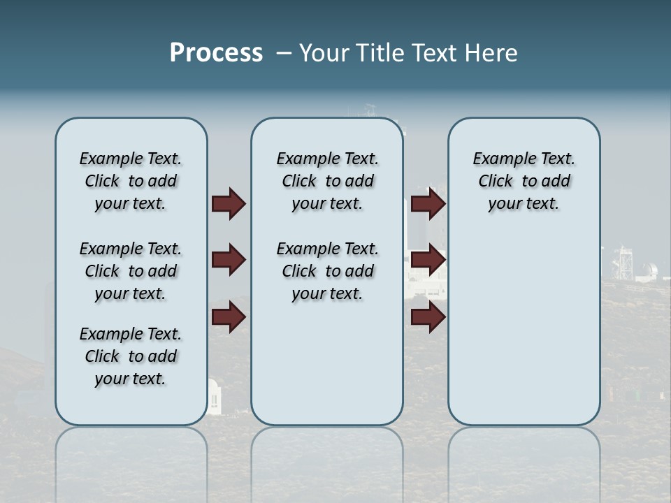 Heaven Volcano Blue PowerPoint Template