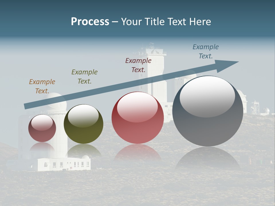 Heaven Volcano Blue PowerPoint Template