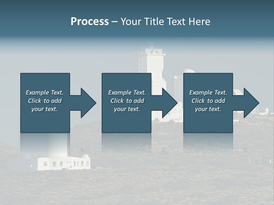 Heaven Volcano Blue PowerPoint Template
