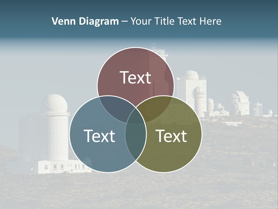 Heaven Volcano Blue PowerPoint Template