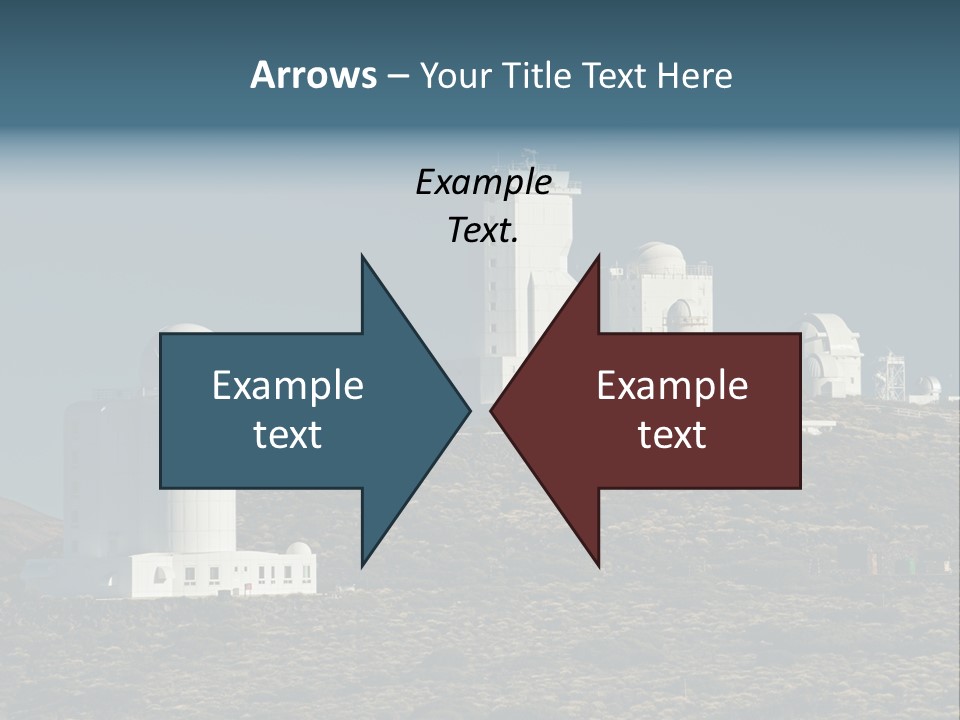 Heaven Volcano Blue PowerPoint Template