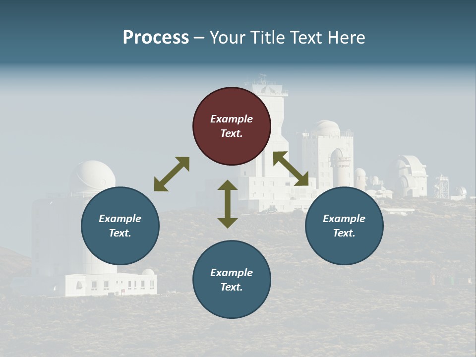 Heaven Volcano Blue PowerPoint Template