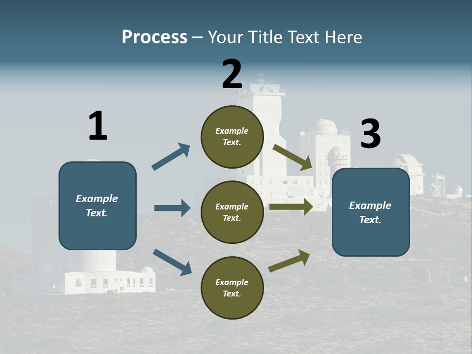 Heaven Volcano Blue PowerPoint Template