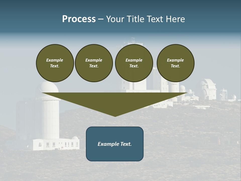 Heaven Volcano Blue PowerPoint Template