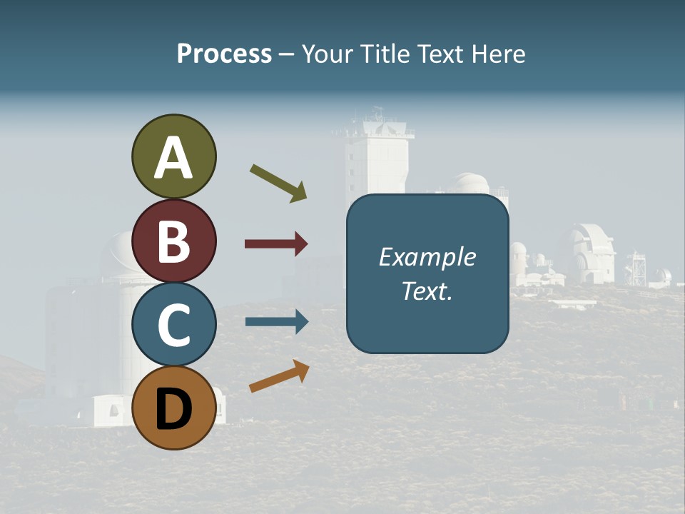 Heaven Volcano Blue PowerPoint Template