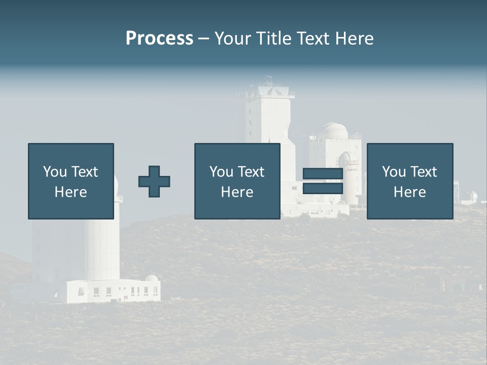 Heaven Volcano Blue PowerPoint Template