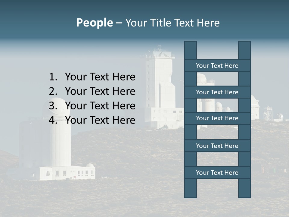 Heaven Volcano Blue PowerPoint Template