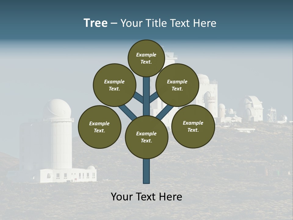 Heaven Volcano Blue PowerPoint Template