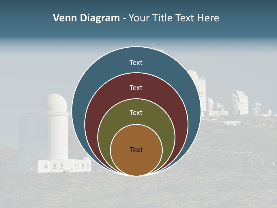 Heaven Volcano Blue PowerPoint Template