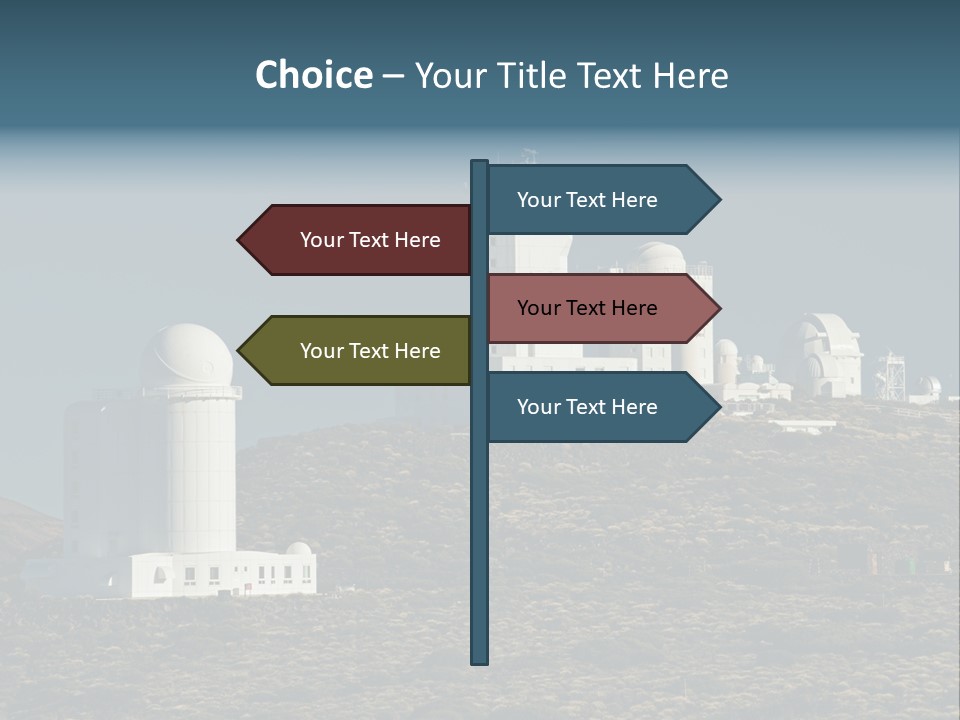 Heaven Volcano Blue PowerPoint Template