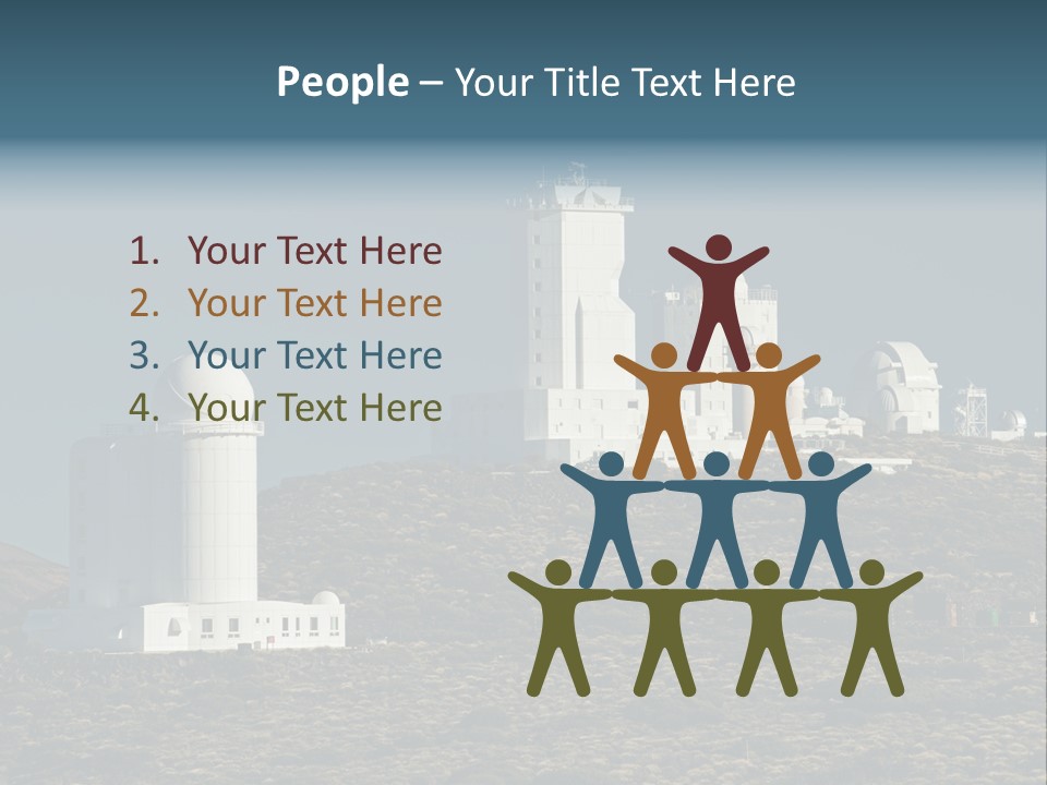 Heaven Volcano Blue PowerPoint Template